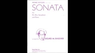 Sigurd Rascher  Henri Eccles Sonata for Saxophone [upl. by Audwen]