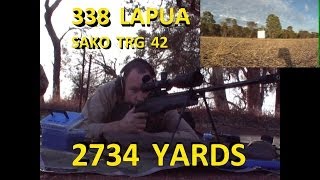 Extreme Long Range Shooting 338 Lapua at 2734 yards [upl. by Siuqram]