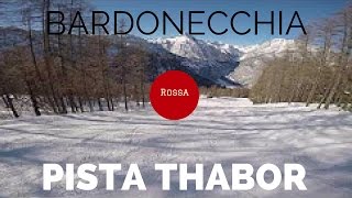 Bardonecchia  Melezet pista rossa Thabor [upl. by Anilys792]