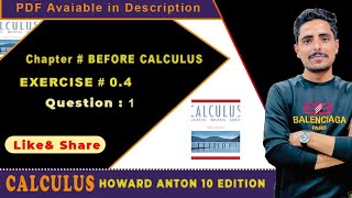 CH 0Before CalculusBy Howard Anton Exercise  04 in Urdu Question no 1 [upl. by Leirad97]