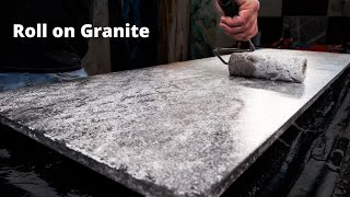 How to Make Granite Countertops with a Paint Roller  Stone Coat Epoxy [upl. by Melly608]