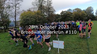 Broadwater parkrun 110  October 28th 2023 fast [upl. by Aimaj]