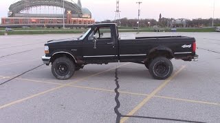 F150 4 Inch Suspension Lift Kit Install 1992 Rough Country [upl. by Ahsinrev]