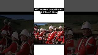 KFC workers when theres a 50 off deal memes [upl. by Jasen]