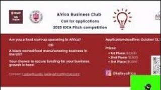 Grant Opportunity For African Entrepreneurs  Deadline In October 2023 [upl. by Alurd]