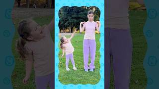 Head Shoulders Knees and Toes Big Sister vs Baby Sister Playground Games cocomelon shorts [upl. by Terpstra326]