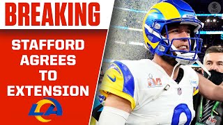 Matthew Stafford Rams Agree To 4Year 160M Extension  CBS Sports HQ [upl. by Alda]