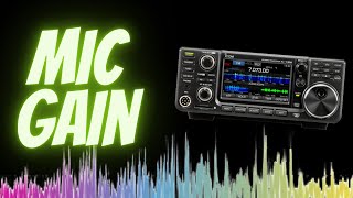 Icom 7300 How to Properly Set Mic Gain [upl. by Jahdiel]