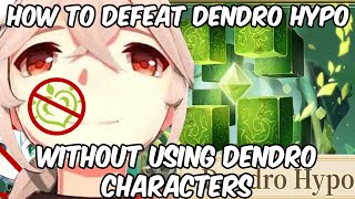 How to defeat dendro hypostasis without using dendro characters [upl. by Yblek]