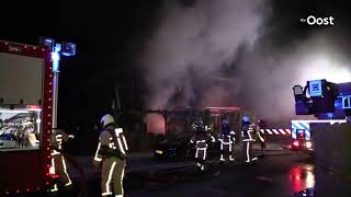 Grote brand verwoest eetcafé in Haaksbergen [upl. by Raval]