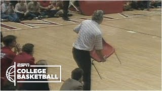 Bobby Knight throws chair gets ejected vs Purdue in 1985 Full Incident  College Basketball [upl. by Fried687]