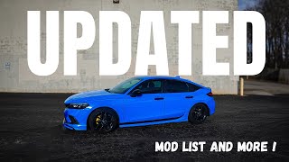 2022 HONDA CIVIC SPORT HATCHBACK EVERYTHING IVE DONE TO THIS CAR  MOD LIST amp MORE UPDATED [upl. by Llewkcor]