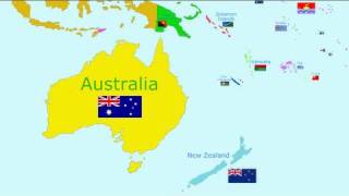 The Countries of the World Song  Oceania [upl. by Ahtamas]