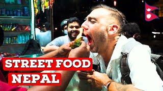 Nepali STREET FOOD Tour in Kathmandu🇳🇵 [upl. by Eyllek]