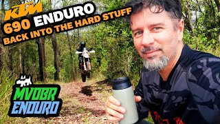 KTM 690 Enduro Test Big Rock Coffee Mission  MVDBR Enduro 323 [upl. by Ykcor135]