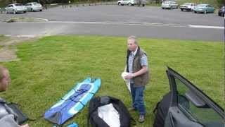 Unpacking my pontoon boat from its carry bag [upl. by Staw865]