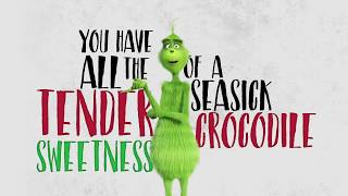 O Grinch  quotYou’re a Mean One Mr Grinchquot Lyric Video [upl. by Jedediah]