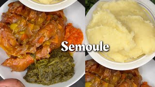 Ma recette de semoule et ailes de poulet [upl. by Heidt]