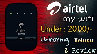 Airtel My WiFi AMF311WW 4G  Airtel My WiFi Pad  Airtel My WiFi Data Card  Unboxing amp Review [upl. by Gail]