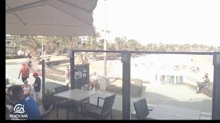 Webcam Lanzarote  Live Stream from the Beachbar in Costa Teguise [upl. by Eibur]