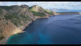 Drone footage over Cap del Pinar and Cap Formentor on Mallorca [upl. by Benjie]