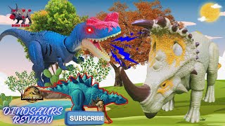 Big Indominus Rex VS Big Therizinosaurus  After Battle Review Mattel Dinosaur [upl. by Yrtsed]