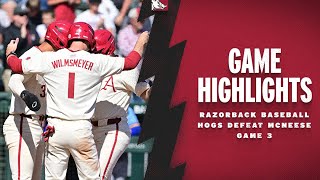 Highlights Hogs Defeat McNeese  RAZORBACK BASEBALL [upl. by Arinaid]