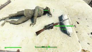 Where to get a Combat Sniper Rifle at Level 1 Fallout 4 [upl. by Arlin]