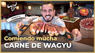 Probando MENÚ GIGANTE 100 WAGYU en BURGOS  GRAN SORTEO [upl. by Alyahc]