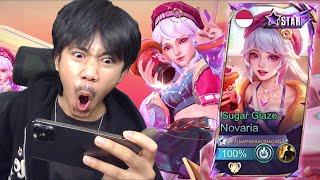 REVIEW SKIN STARLIGHT NOVARIA SUGAR GLAZE  Mobile legends [upl. by Pergrim]