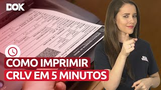 Como imprimir o CRLV em 5 minutos [upl. by Absa]