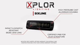 Go Rhino XPLOR Lighting  SIXLINE Flush Mount [upl. by Ailekahs236]