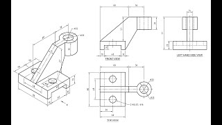 Orthographic Projection  Engineering drawing  Technical drawing [upl. by Ithnan]