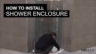 How to install a quadrant Shower Enclosure [upl. by Willetta]