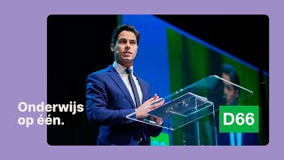 D66 Congres 118 — Speech Rob Jetten [upl. by Serafine]