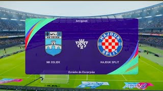 NK Osijek vs HNK Hajduk Split  PES SHNL 2425 [upl. by Laenej]