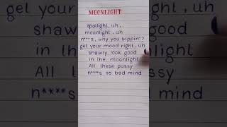 XXXTENTACION  MOONLIGHT Lyrics REQUESTED lyrics shortsfeed youtubeshorts [upl. by Nagaer283]