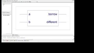 Half Subtractor Simulation on xilinx [upl. by Lacym]