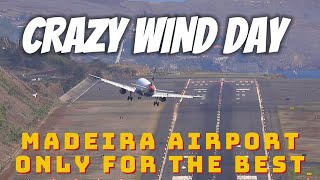 MADEIRA AIRPORT EXTREME CROSSWIND  ONLY FOR THE BEST PILOTS [upl. by Jempty39]