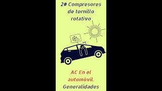 2 Compresores de tornillo rotativo Aire acondicionado en el automóvil [upl. by Bess]