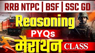 REASOPNING MARATHON  NTPC SSC GD NTPC Reasoning Marathon Class reasoningmarathonclass [upl. by Elawalo]