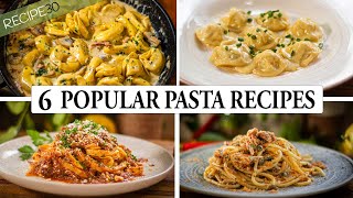 6 Must Try Popular Pasta Recipes  A Gastronomic Journey [upl. by Nilhtac93]