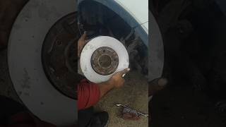 Disc plate turning new disc pad installationlike automobile tata [upl. by Aiset]