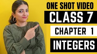 Integers  Chapter 1  Class 7  One shot video [upl. by Annahavas]