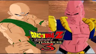 DBZ Budokai Tenkaichi 3 Tien vs Buutenks Red Potara [upl. by Thoer]