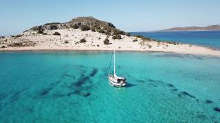 Simos beach Elafonisos Greece 4K Footage [upl. by Gracye768]