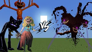 Poppy Playtime Chapter 3 vs Wither Strom in Minecraft BedrockEdition [upl. by Tletski]