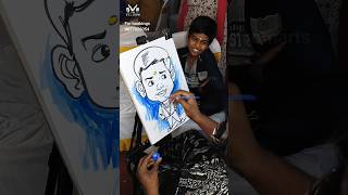 Caricature drawing by Velvom artist book your events now caricatureartist drawing livecaricature [upl. by Ahsihat]