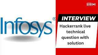 Infosys Third Round Interview  Infosys interview Question  Coding Challenge Infosys 20242025 [upl. by Zoellick617]