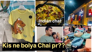 First time try ke Indian Chaat  Qatar mai first time ke dawat hamare  Pakistani mom in Qatar vlog [upl. by Hait]